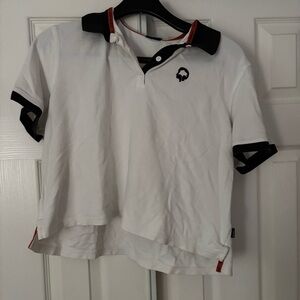 REI White and Black Crop Top